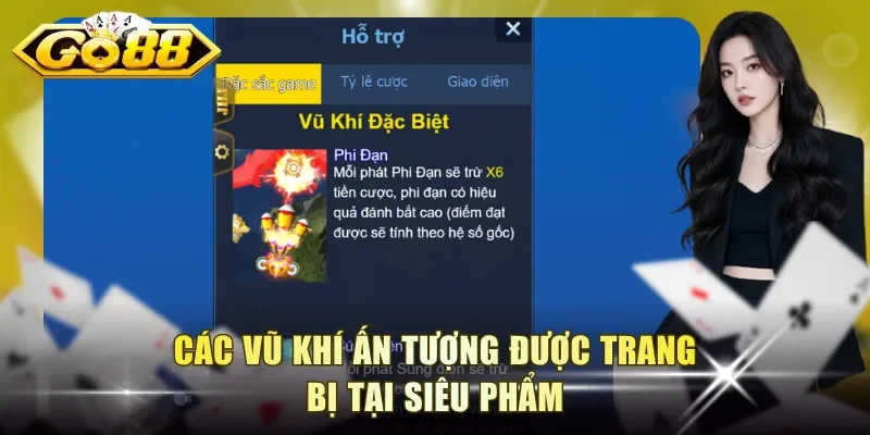 Các vũ khí ấn tượng được trang bị tại siêu phẩm